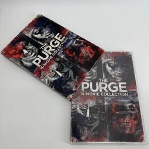 The Purge 4-Movie Collection DVD Set Horror Thriller Complete Slipcover